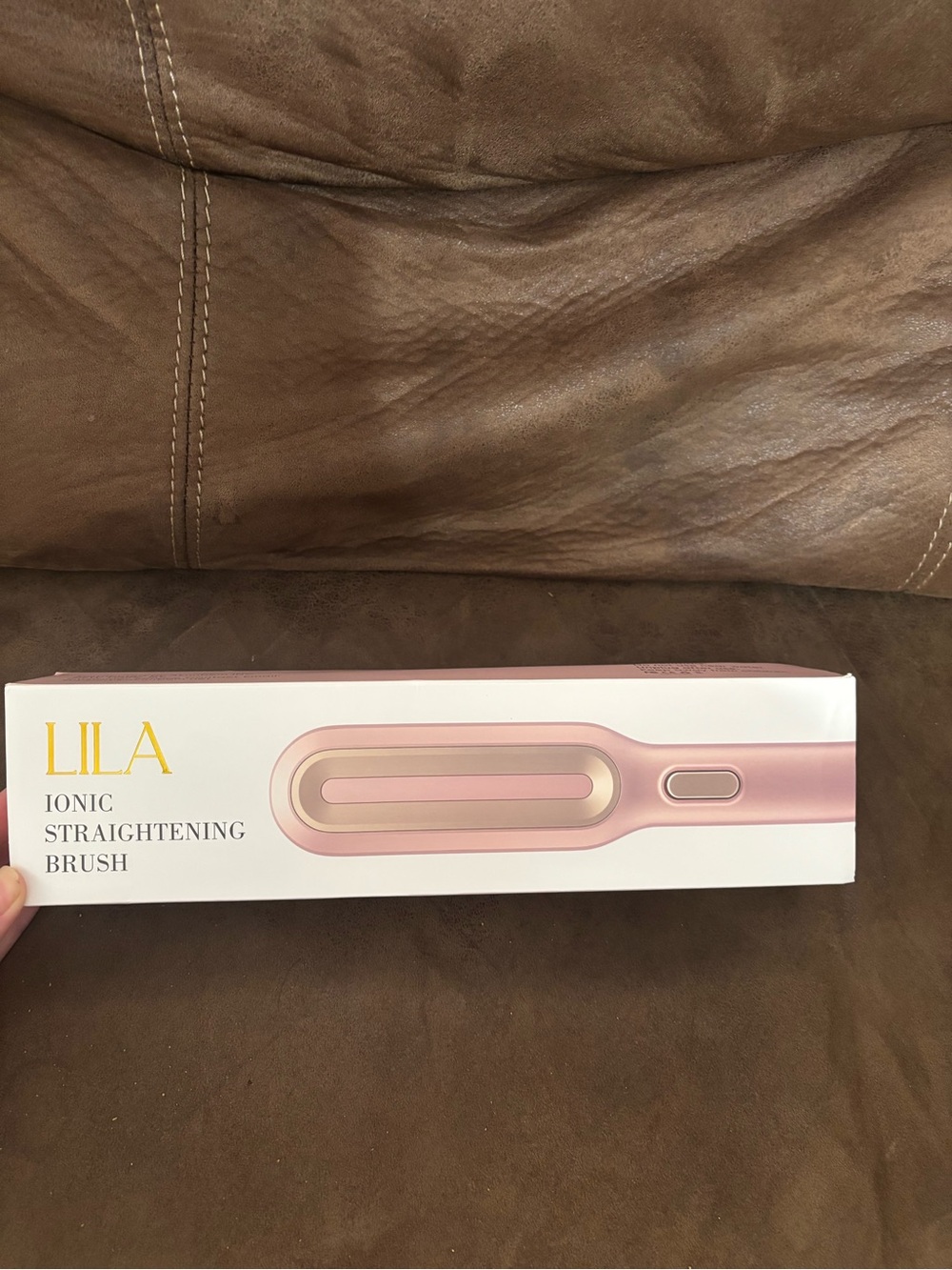 Hair straightening brush